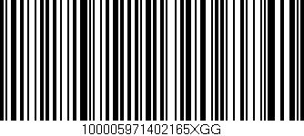 Código de barras (EAN, GTIN, SKU, ISBN): '100005971402165XGG'