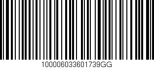 Código de barras (EAN, GTIN, SKU, ISBN): '100006033601739GG'