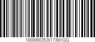 Código de barras (EAN, GTIN, SKU, ISBN): '100006035201739XGG'
