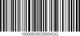 Código de barras (EAN, GTIN, SKU, ISBN): '100006036200004GG'