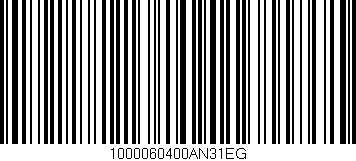 Código de barras (EAN, GTIN, SKU, ISBN): '1000060400AN31EG'