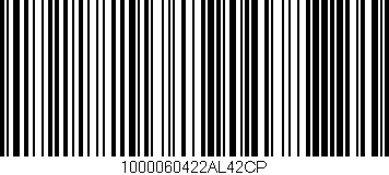 Código de barras (EAN, GTIN, SKU, ISBN): '1000060422AL42CP'