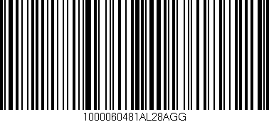 Código de barras (EAN, GTIN, SKU, ISBN): '1000060481AL28AGG'