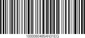 Código de barras (EAN, GTIN, SKU, ISBN): '1000060485AN31EG'