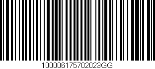 Código de barras (EAN, GTIN, SKU, ISBN): '100006175702023GG'