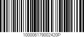 Código de barras (EAN, GTIN, SKU, ISBN): '100006179002420P'