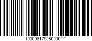 Código de barras (EAN, GTIN, SKU, ISBN): '100006179050000PP'