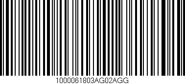 Código de barras (EAN, GTIN, SKU, ISBN): '1000061803AG02AGG'