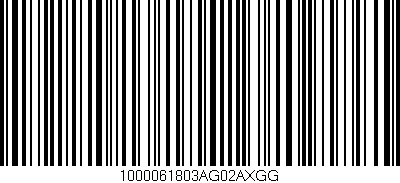 Código de barras (EAN, GTIN, SKU, ISBN): '1000061803AG02AXGG'