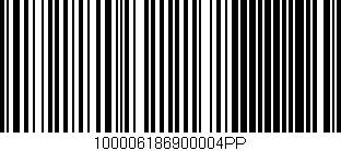 Código de barras (EAN, GTIN, SKU, ISBN): '100006186900004PP'