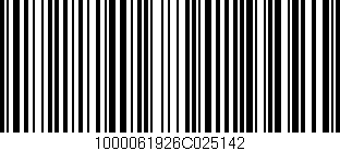 Código de barras (EAN, GTIN, SKU, ISBN): '1000061926C025142'