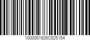 Código de barras (EAN, GTIN, SKU, ISBN): '1000061926C025154'
