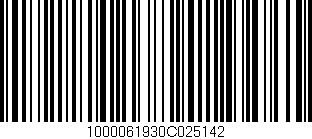 Código de barras (EAN, GTIN, SKU, ISBN): '1000061930C025142'