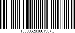 Código de barras (EAN, GTIN, SKU, ISBN): '100006203001584G'
