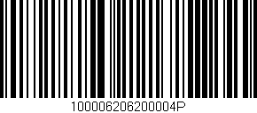 Código de barras (EAN, GTIN, SKU, ISBN): '100006206200004P'