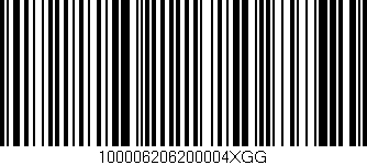 Código de barras (EAN, GTIN, SKU, ISBN): '100006206200004XGG'