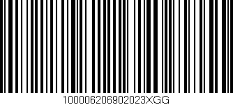 Código de barras (EAN, GTIN, SKU, ISBN): '100006206902023XGG'