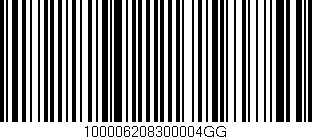Código de barras (EAN, GTIN, SKU, ISBN): '100006208300004GG'