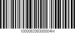 Código de barras (EAN, GTIN, SKU, ISBN): '100006208300004M'