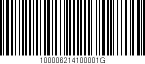 Código de barras (EAN, GTIN, SKU, ISBN): '100006214100001G'