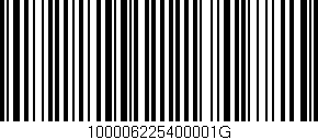 Código de barras (EAN, GTIN, SKU, ISBN): '100006225400001G'