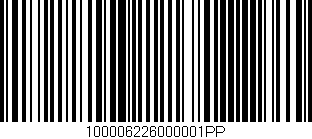Código de barras (EAN, GTIN, SKU, ISBN): '100006226000001PP'