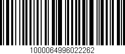 Código de barras (EAN, GTIN, SKU, ISBN): '1000064996022262'