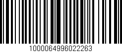 Código de barras (EAN, GTIN, SKU, ISBN): '1000064996022263'
