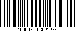 Código de barras (EAN, GTIN, SKU, ISBN): '1000064996022266'
