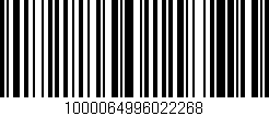 Código de barras (EAN, GTIN, SKU, ISBN): '1000064996022268'