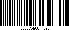 Código de barras (EAN, GTIN, SKU, ISBN): '100006549301739G'