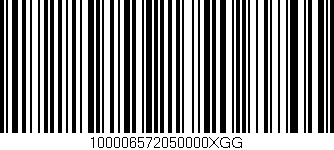 Código de barras (EAN, GTIN, SKU, ISBN): '100006572050000XGG'