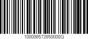 Código de barras (EAN, GTIN, SKU, ISBN): '100006572650000G'