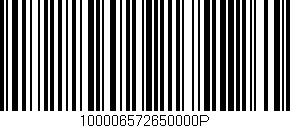 Código de barras (EAN, GTIN, SKU, ISBN): '100006572650000P'