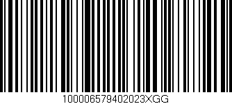 Código de barras (EAN, GTIN, SKU, ISBN): '100006579402023XGG'