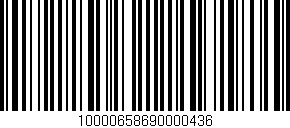 Código de barras (EAN, GTIN, SKU, ISBN): '10000658690000436'