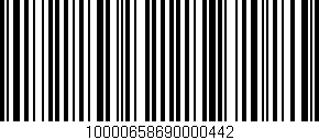 Código de barras (EAN, GTIN, SKU, ISBN): '10000658690000442'
