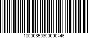 Código de barras (EAN, GTIN, SKU, ISBN): '10000658690000446'