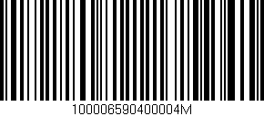 Código de barras (EAN, GTIN, SKU, ISBN): '100006590400004M'