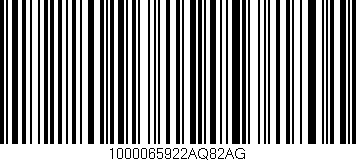 Código de barras (EAN, GTIN, SKU, ISBN): '1000065922AQ82AG'