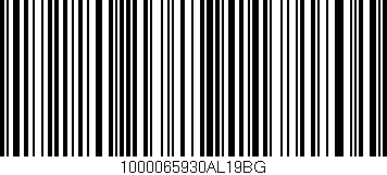 Código de barras (EAN, GTIN, SKU, ISBN): '1000065930AL19BG'