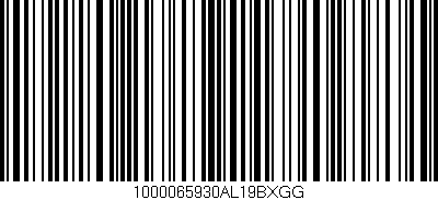 Código de barras (EAN, GTIN, SKU, ISBN): '1000065930AL19BXGG'