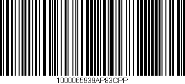 Código de barras (EAN, GTIN, SKU, ISBN): '1000065939AP83CPP'