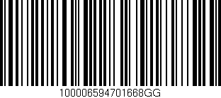 Código de barras (EAN, GTIN, SKU, ISBN): '100006594701668GG'