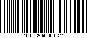 Código de barras (EAN, GTIN, SKU, ISBN): '100006594800004G'