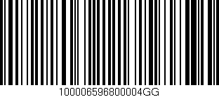 Código de barras (EAN, GTIN, SKU, ISBN): '100006596800004GG'
