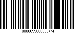 Código de barras (EAN, GTIN, SKU, ISBN): '100006596800004M'