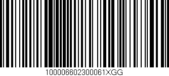 Código de barras (EAN, GTIN, SKU, ISBN): '100006602300061XGG'