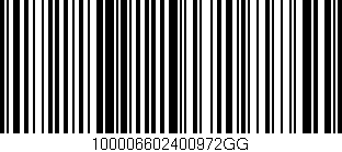 Código de barras (EAN, GTIN, SKU, ISBN): '100006602400972GG'