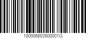 Código de barras (EAN, GTIN, SKU, ISBN): '100006602600001G'